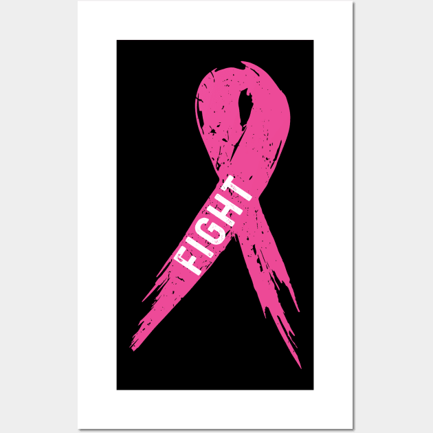 Breast cancer awaereness. Wall Art by Andreeastore  